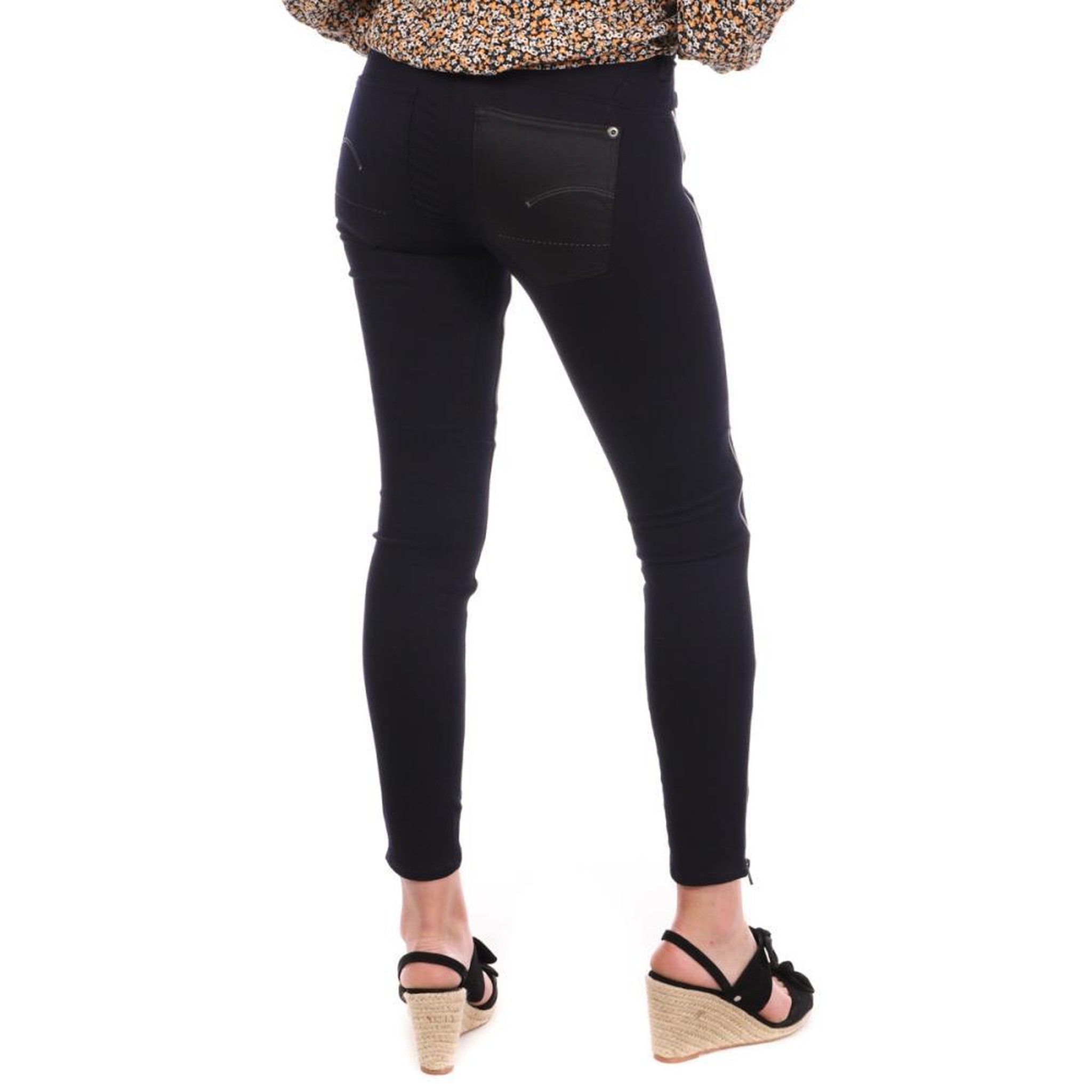 Voir la diapositive 2 : G-Star Raw Jean Skinny Bleu Foncé/Noir Femme G-Star Custom Trason - W24