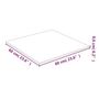 Voir la diapositive 5 : VIDAXL Dessus de table Transparent 60x60 cm Verre trempe