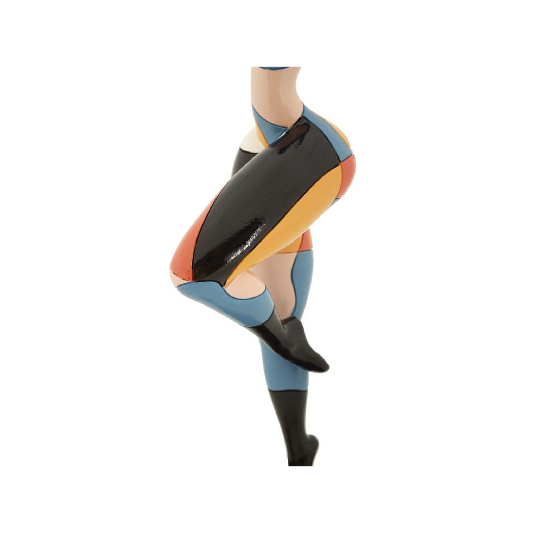 Voir la diapositive 4 : Paris Prix Statuette Femme Position Danseuse  Rubic  38cm Multicolore