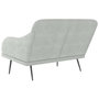 Voir la diapositive 5 : VIDAXL Banc Gris clair 110x76x80 cm Velours