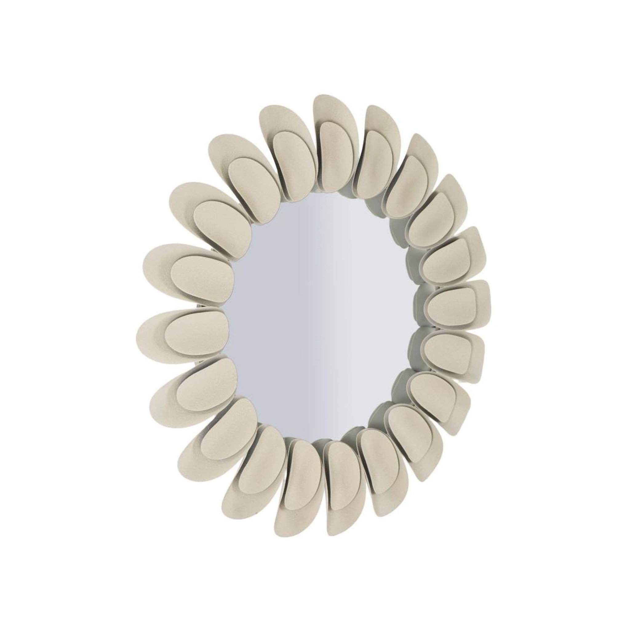 Voir la diapositive 2 : Paris Prix Miroir Mural Design  Dune  85cm Crème
