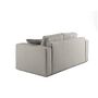 Voir la diapositive 5 : BEST MOBILIER Topaze - canapé droit 2 places - en tissu bouclette