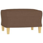 Voir la diapositive 5 : VIDAXL Ensemble de canapes 3 pcs avec coussins marron tissu
