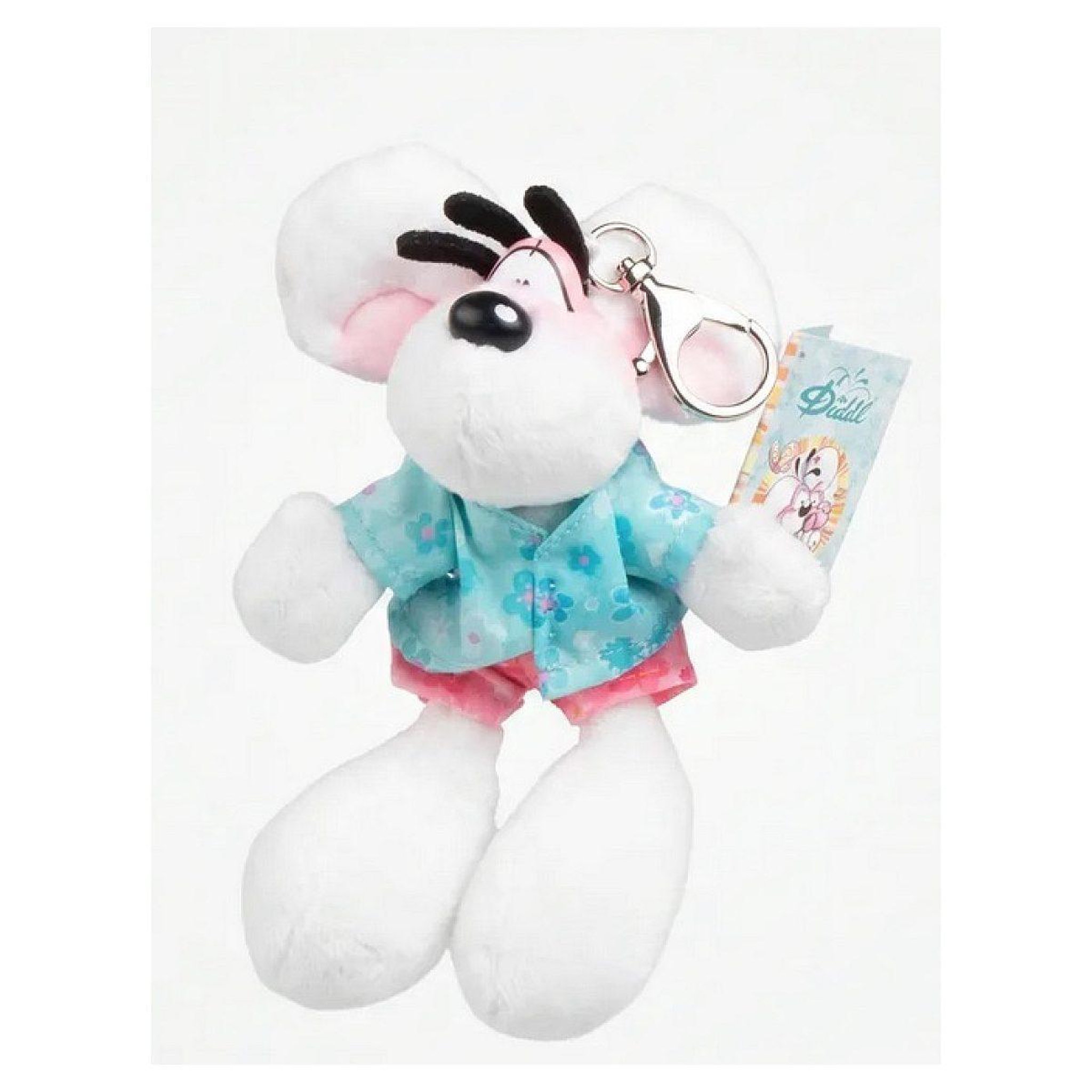 DIDDL Porte-cles peluche  tenue summer 15cm