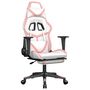 Voir la diapositive 2 : VIDAXL Chaise de jeu avec repose-pied Blanc et rose Similicuir