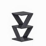 Habitat et Jardin Table d'appoint en bois  Albeni  - 30 x 30 x 50 cm - Anthracite