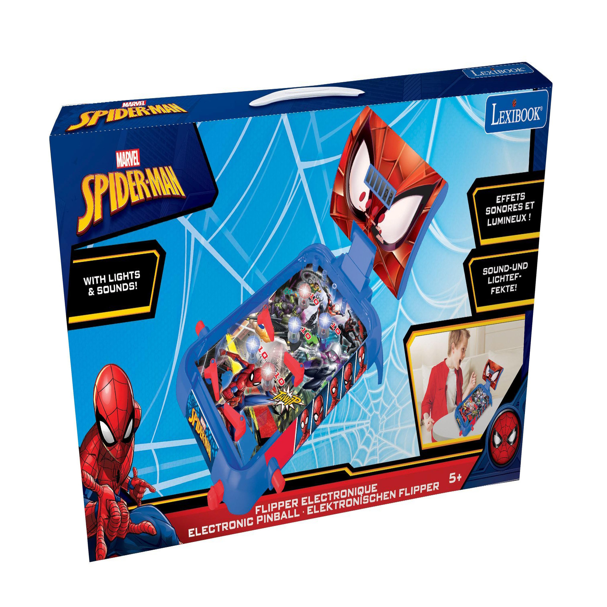 Voir la diapositive 4 : Lexibook Flipper électronique de table Spiderman