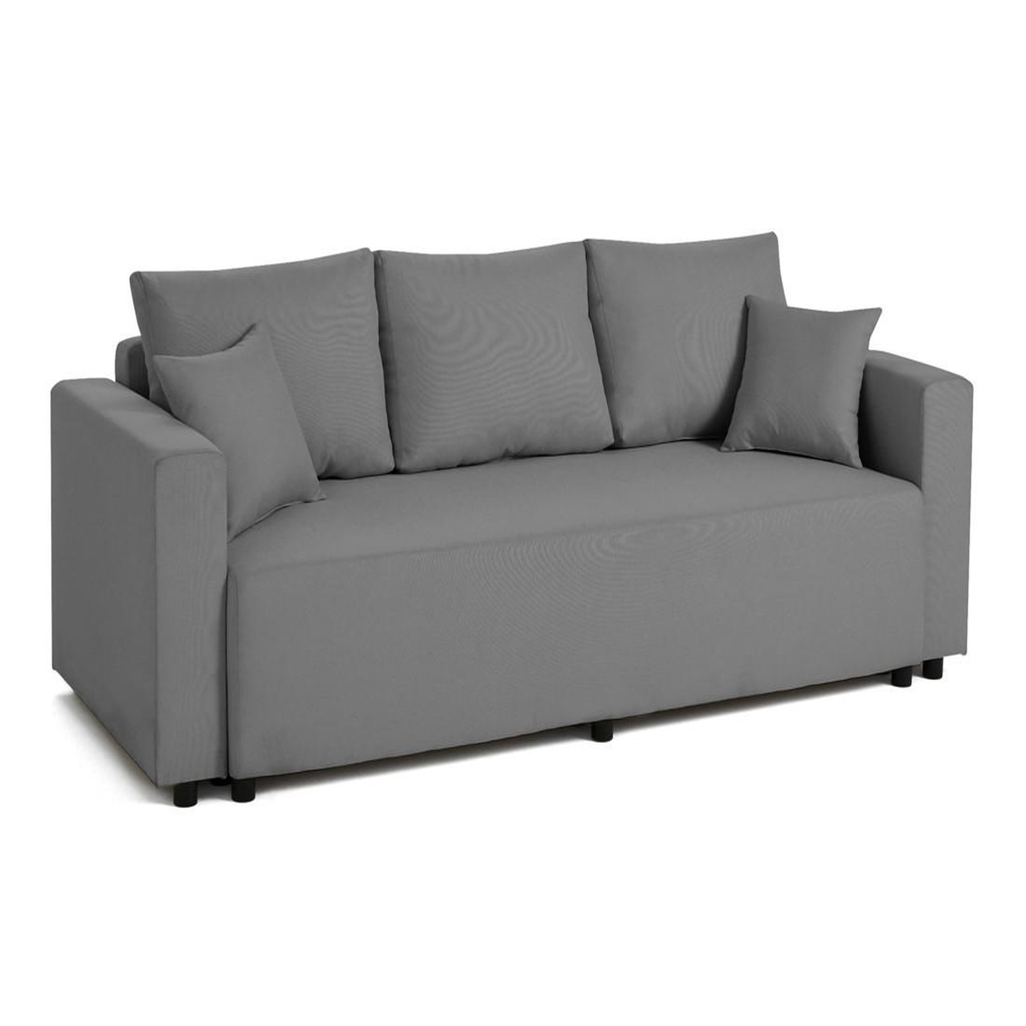 Voir la diapositive 6 : BEST MOBILIER Regala - canapé 3 places - convertible avec coffre - en tissu