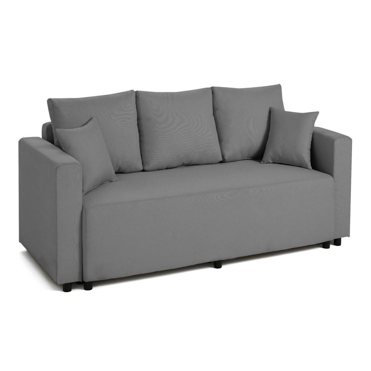 BEST MOBILIER Regala - canapé 3 places - convertible avec coffre - en tissu