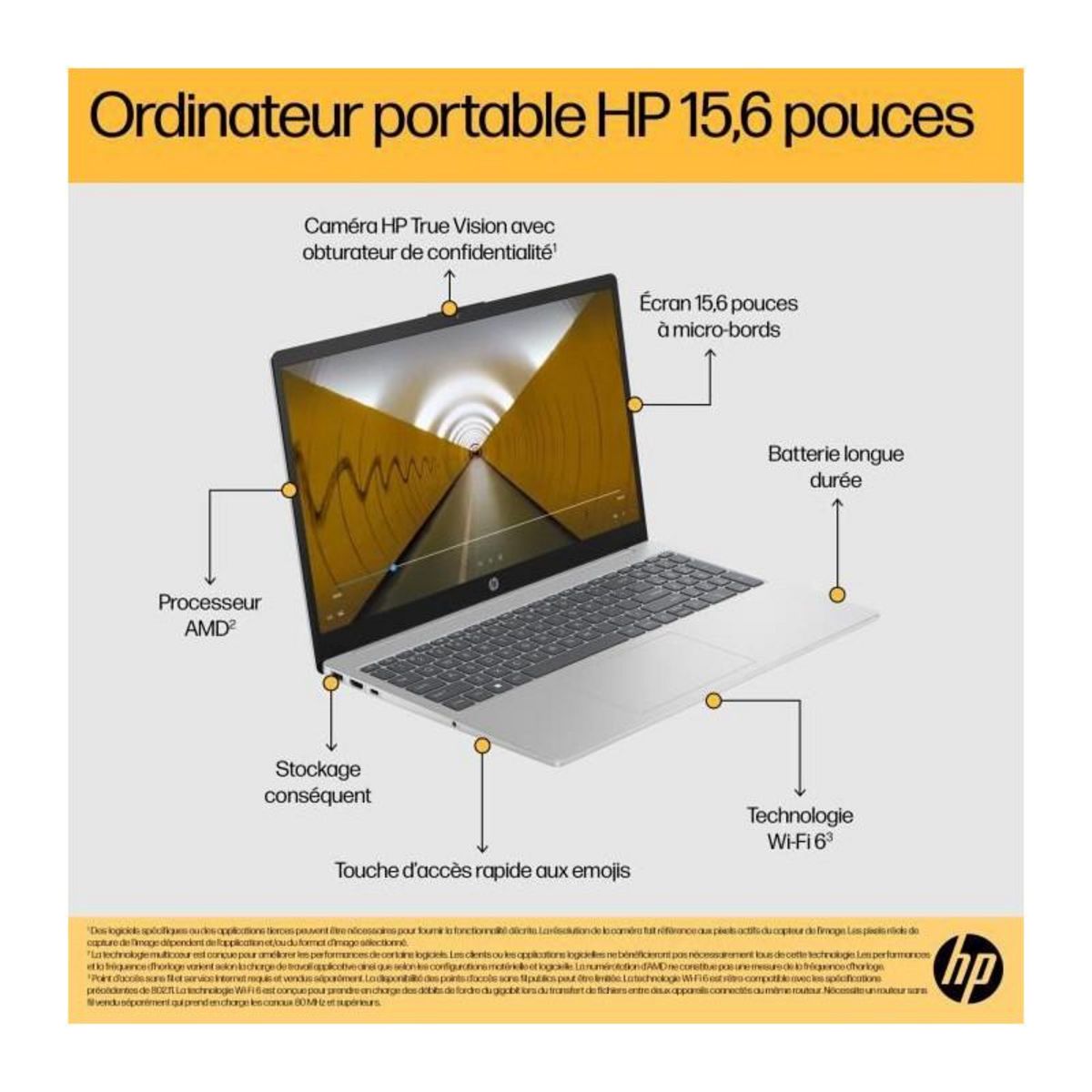 HP Ordinateur portable 15-fc0071nf