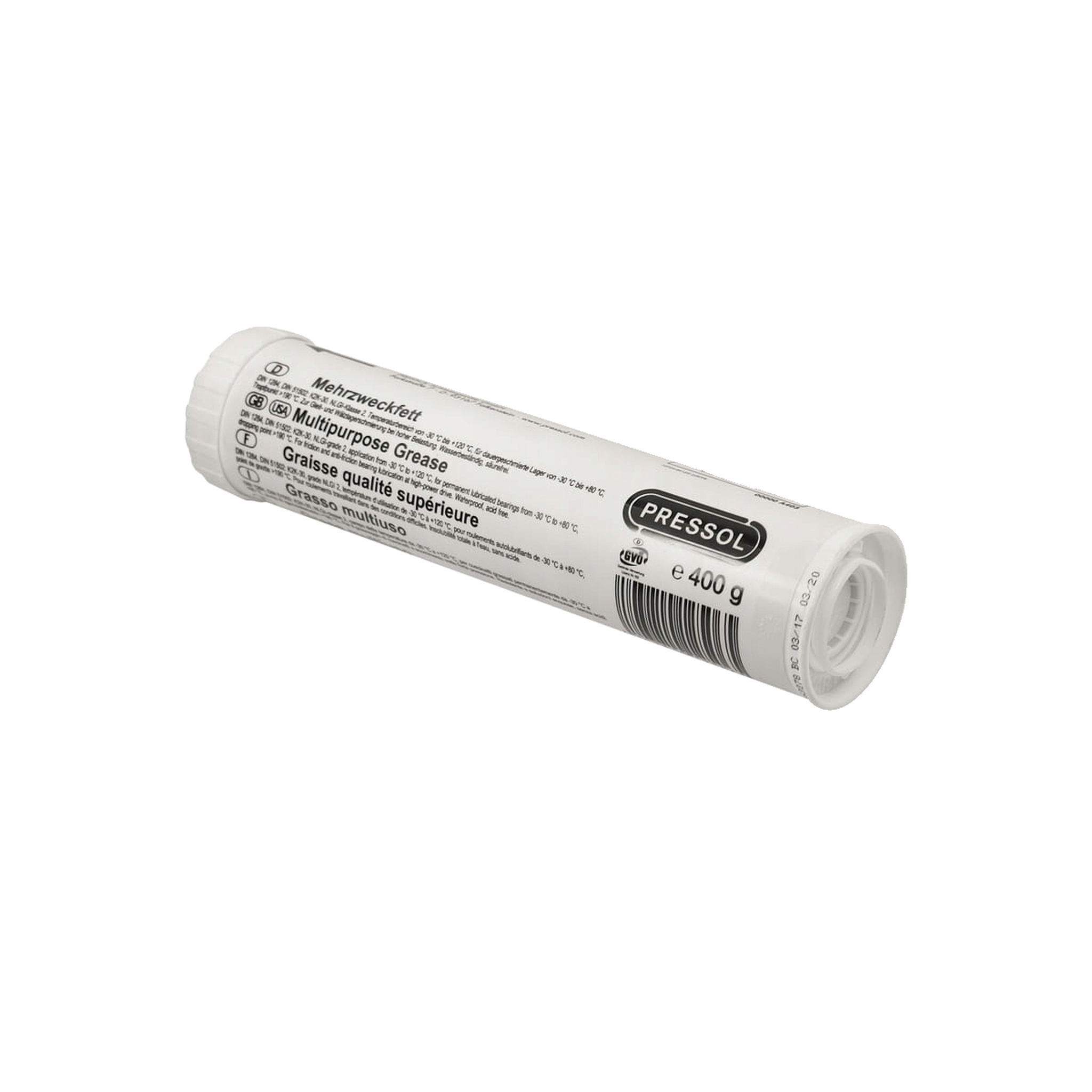 Voir la diapositive 6 : PRESSOL Cartouche de graisse pressol