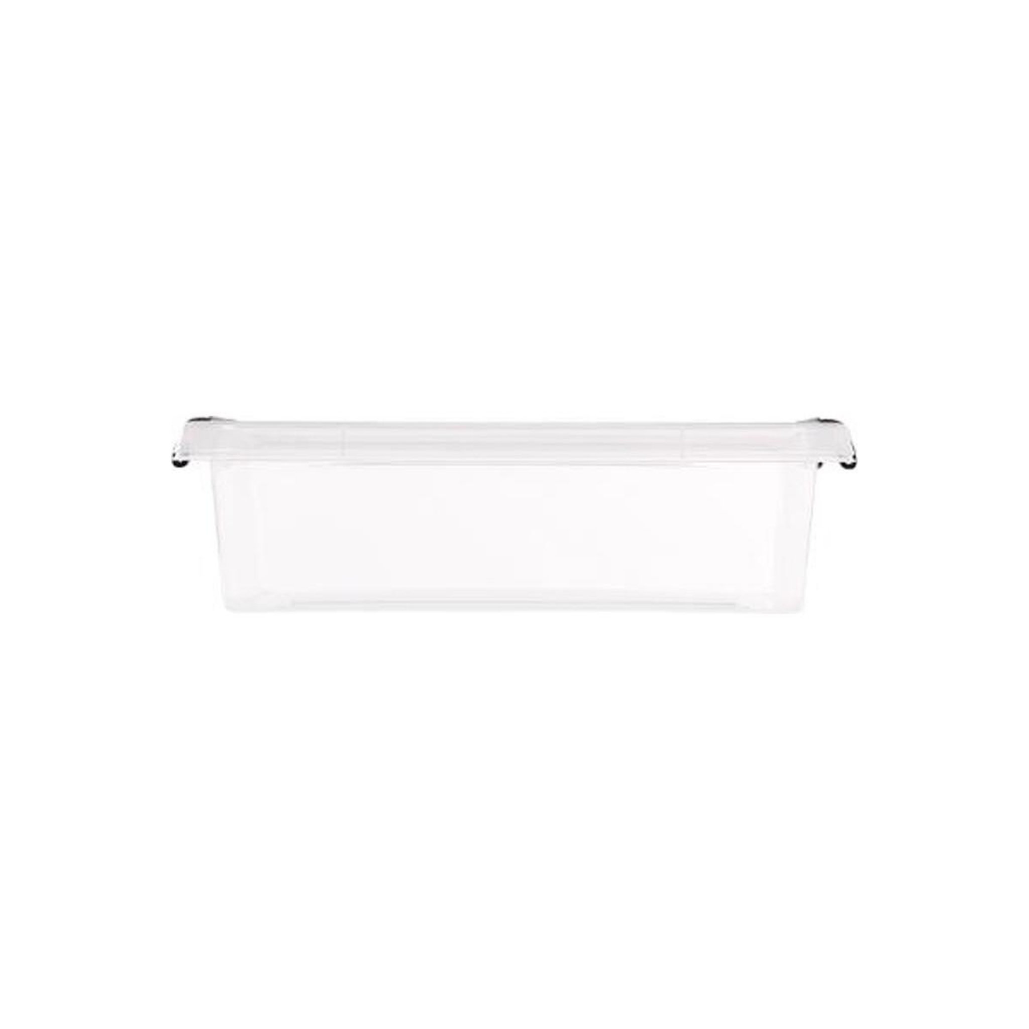 Voir la diapositive 2 : FIVE Boîte de rangement basse  clip  3l transparent
