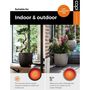 Voir la diapositive 4 : CAPI Capi Jardiniere Nature Rib 54x52 cm noir KBLR935