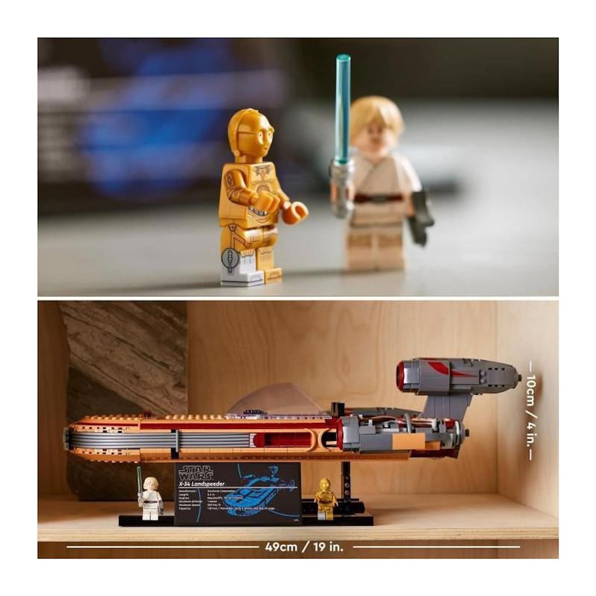 LEGO LEGO Star Wars 75341 Le Landspeeder de Luke Skywalker, Maquette de Vaisseau Spatial, Adultes