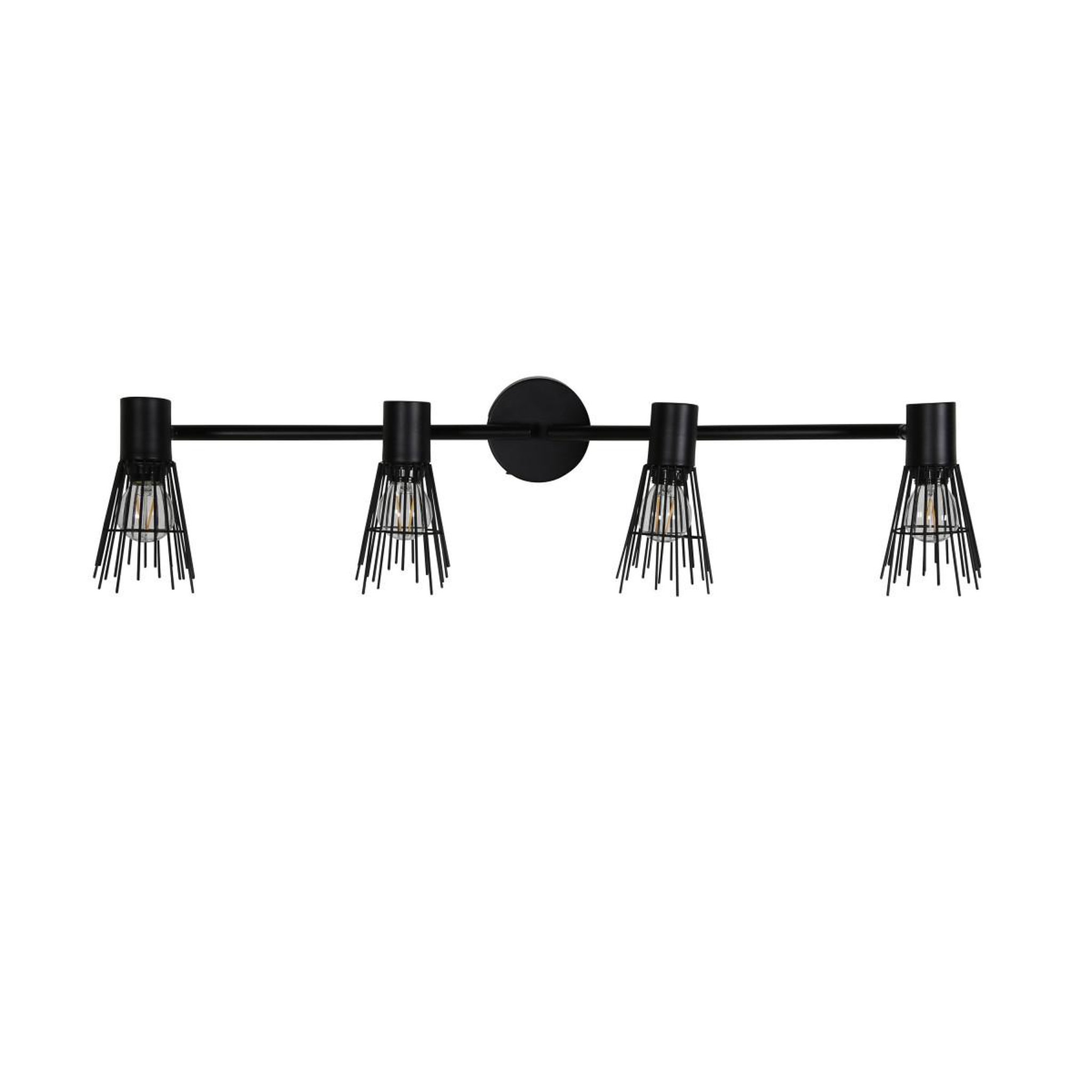 Voir la diapositive 4 : Paris Prix Applique murale 4 spots  pico  70cm noir