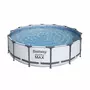 BESTWAY Piscine tubulaire BESTWAY - Peridot - piscine ronde Ø4,3m avec pompe de filtration et cartouche filtrante