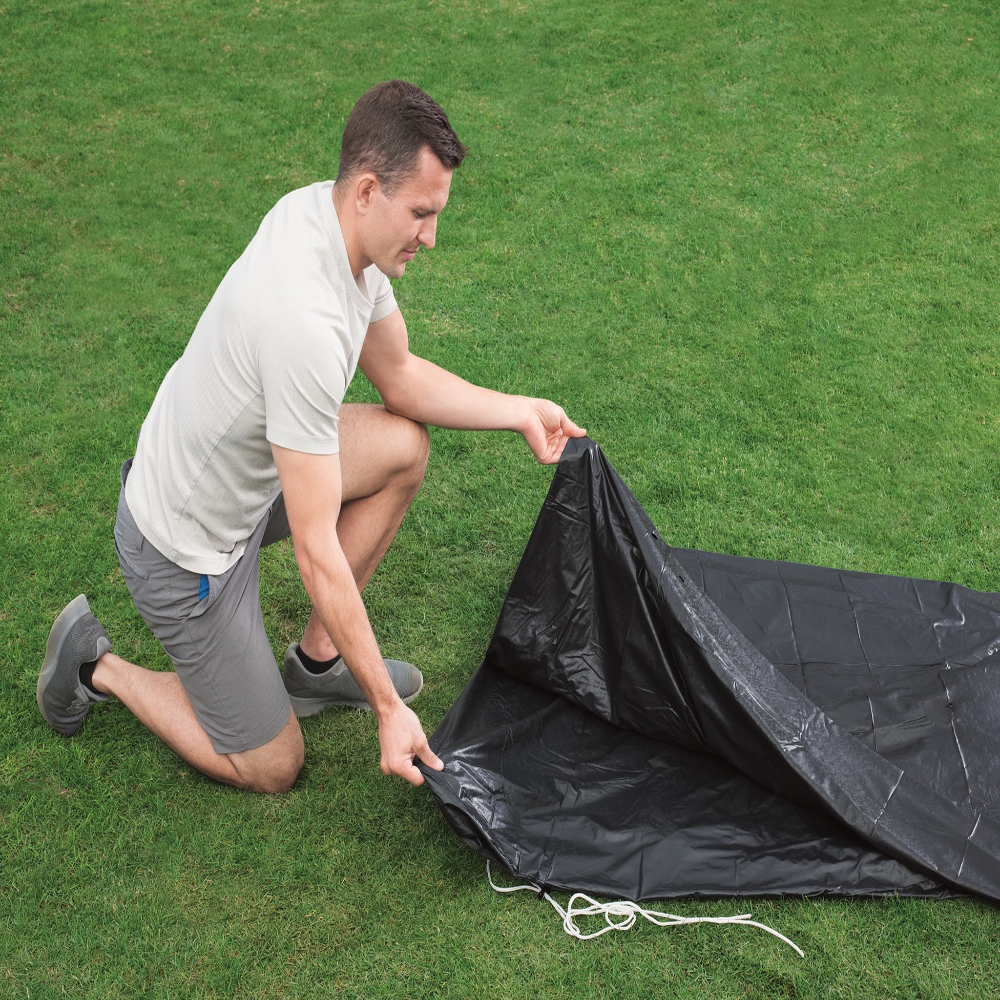 Voir la diapositive 6 : BESTWAY Bâche PVC 4 saisons pour Piscine Power/Frame ronde Diam 4,27m