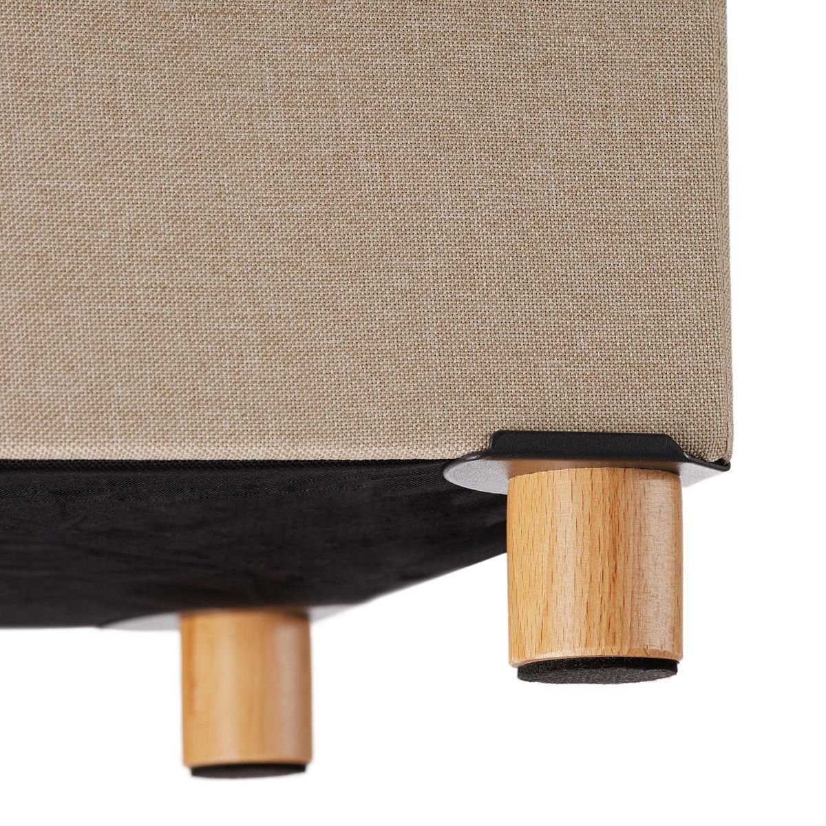 tectake Pouf coffre de rangement pliable ALEA