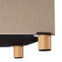 Voir la diapositive 4 : tectake Pouf coffre de rangement pliable ALEA
