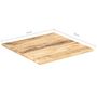 Voir la diapositive 6 : VIDAXL Dessus de table Bois de manguier solide 25-27 mm 70x70 cm