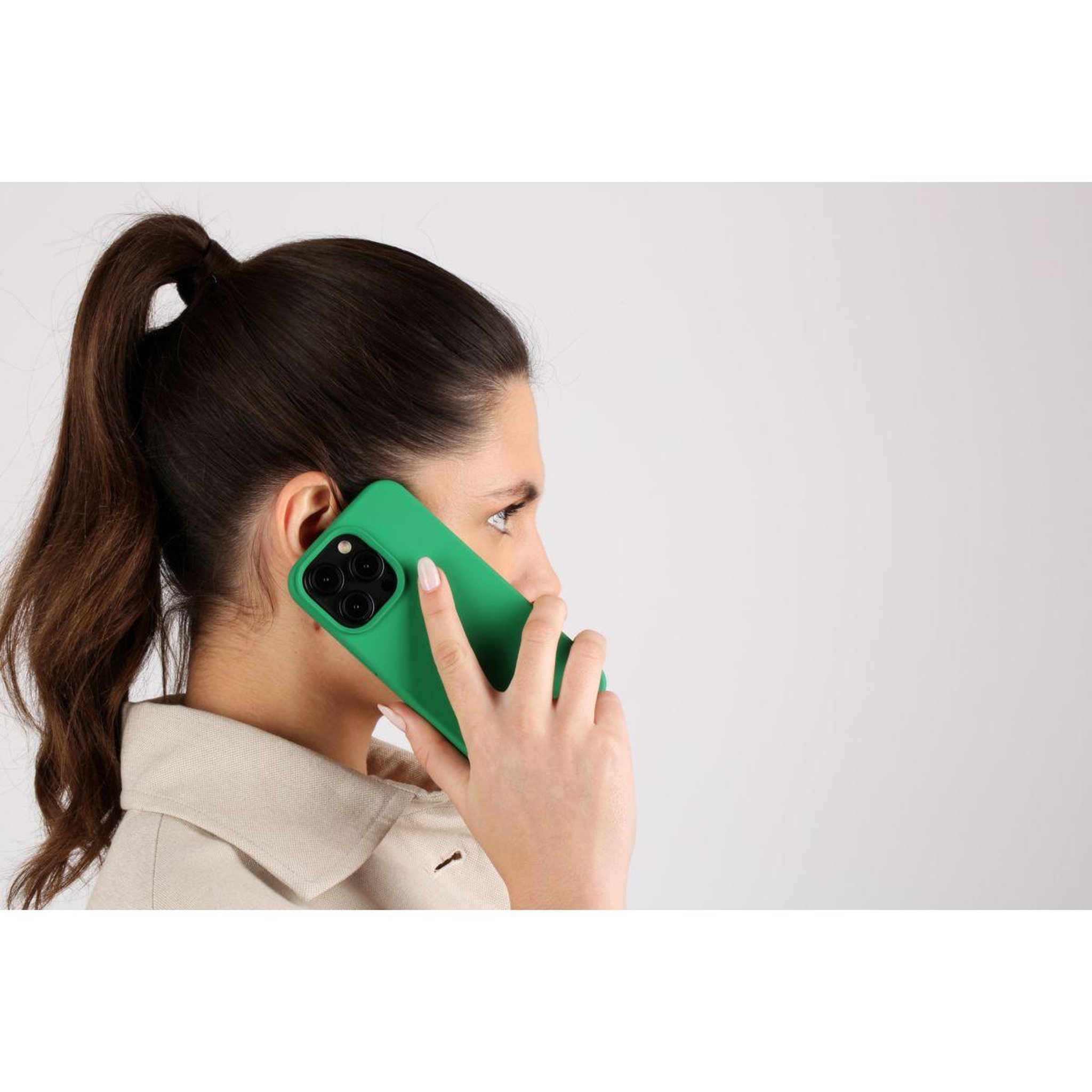 Voir la diapositive 3 : CASYX Coque iPhone 15 Plus Magsafe silli. Vert flash
