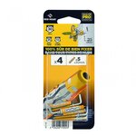 RED HEAD Lot de 4 chevilles et gonds couleur RED HEAD, Diam.5 mm x L.30 mm