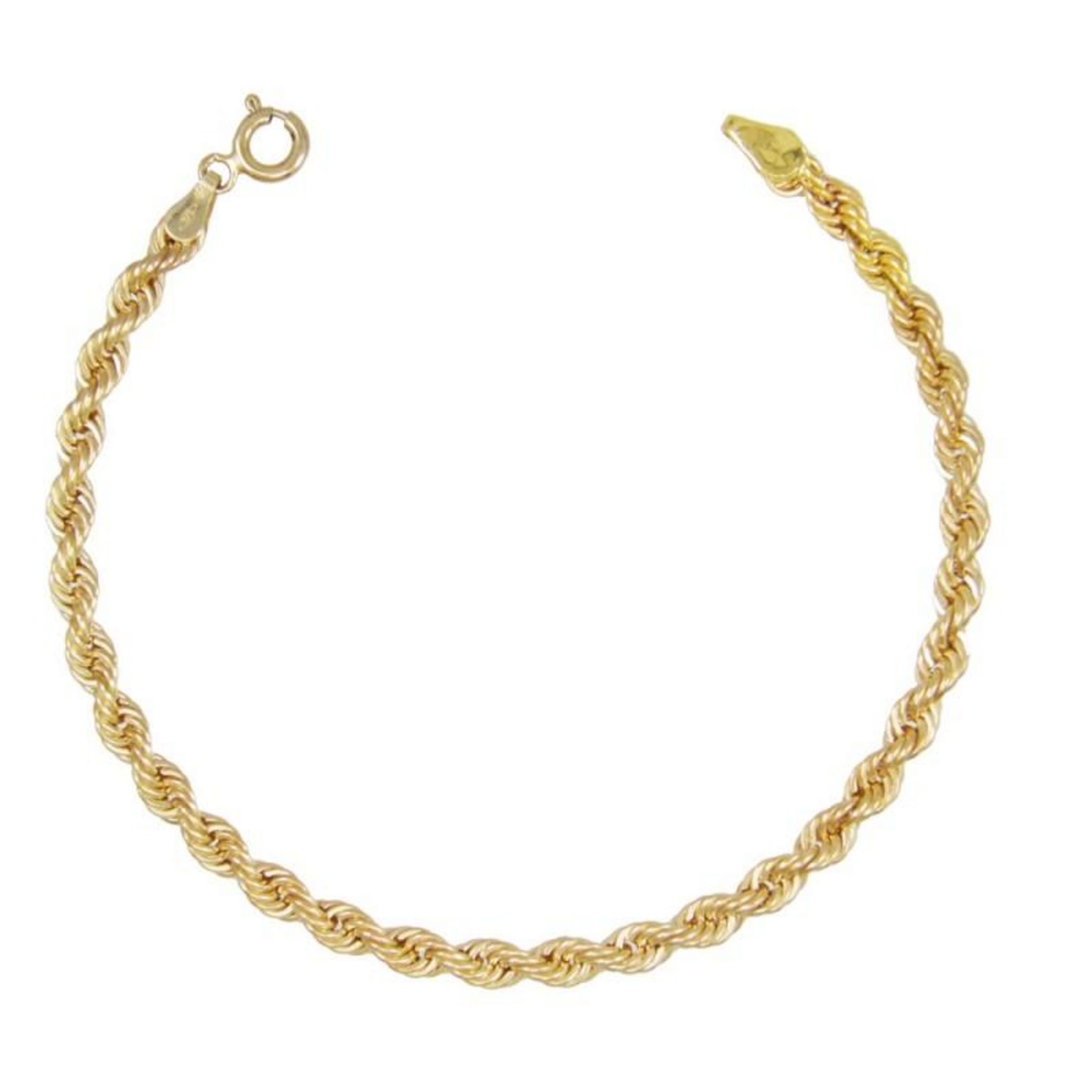 L'ATELIER D'AZUR Bracelet Or 18 Carats 750/000 Maille Corde Jaune - Femme