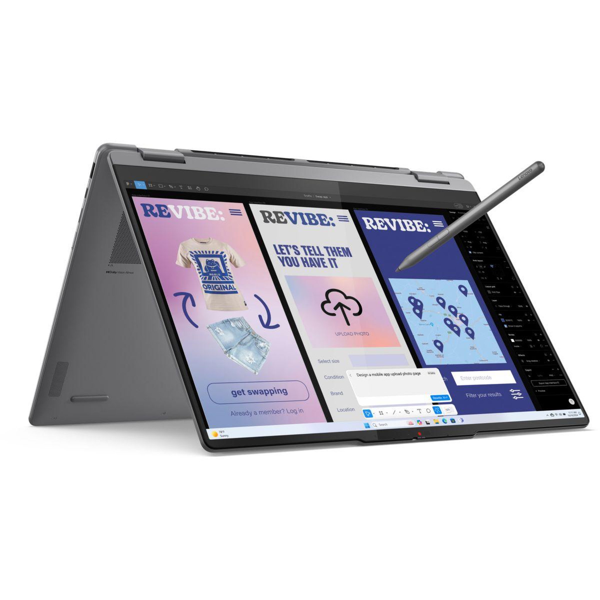 Voir la diapositive 2 : Lenovo PC Hybride Yoga 7 2-in-1 16ILL10