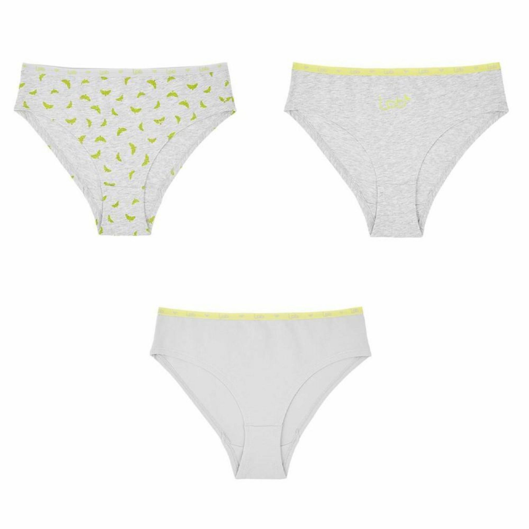 LES PETITES BOMBES Lot x3 Culottes e Femme Les Petites Bombes. Coloris disponibles : Gris