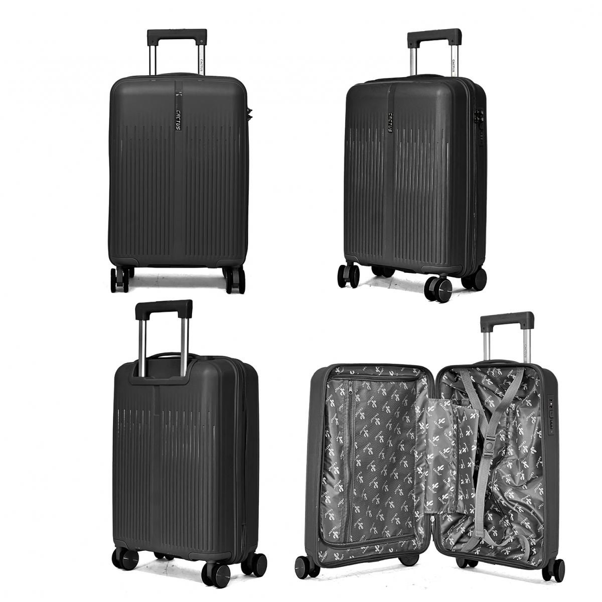 Cactus Lot de 3 valises rigides dont une valise cabine TSA