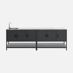 SWEEEK Cuisine extérieure 2 modules en acier inoxydable. Coloris disponibles : Vert, Noir