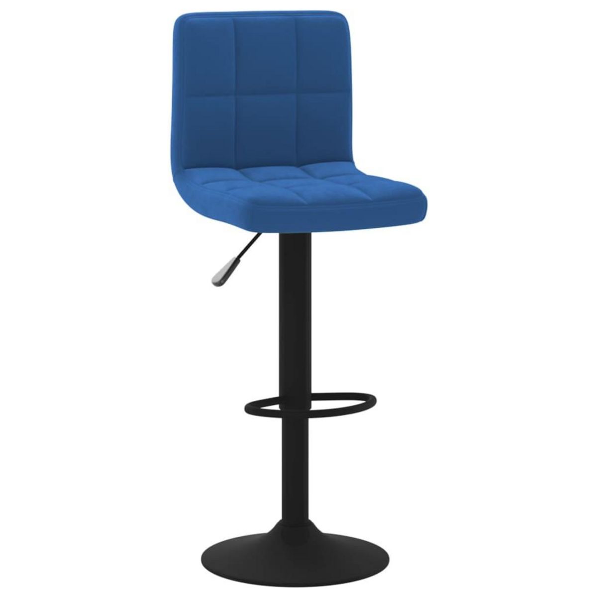 VIDAXL Tabourets de bar lot de 2 bleu velours