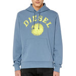DIESEL Sweat Bleu Homme Diesel Felpa. Coloris disponibles : Bleu