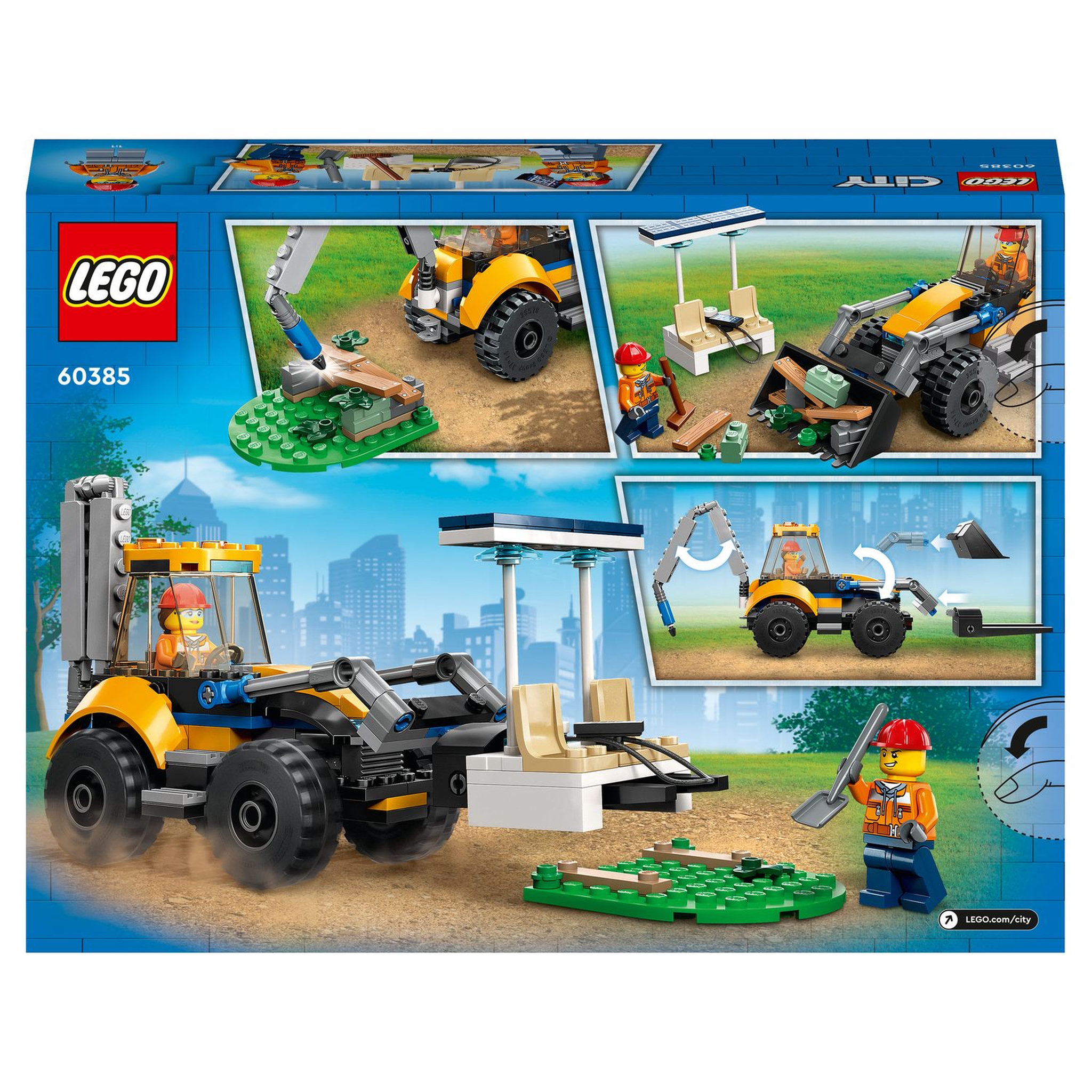 Voir la diapositive 9 : LEGO City 60385 La pelleteuse de chantier, Jouet Engin de Chantier, Jeu de Construction de Véhicules