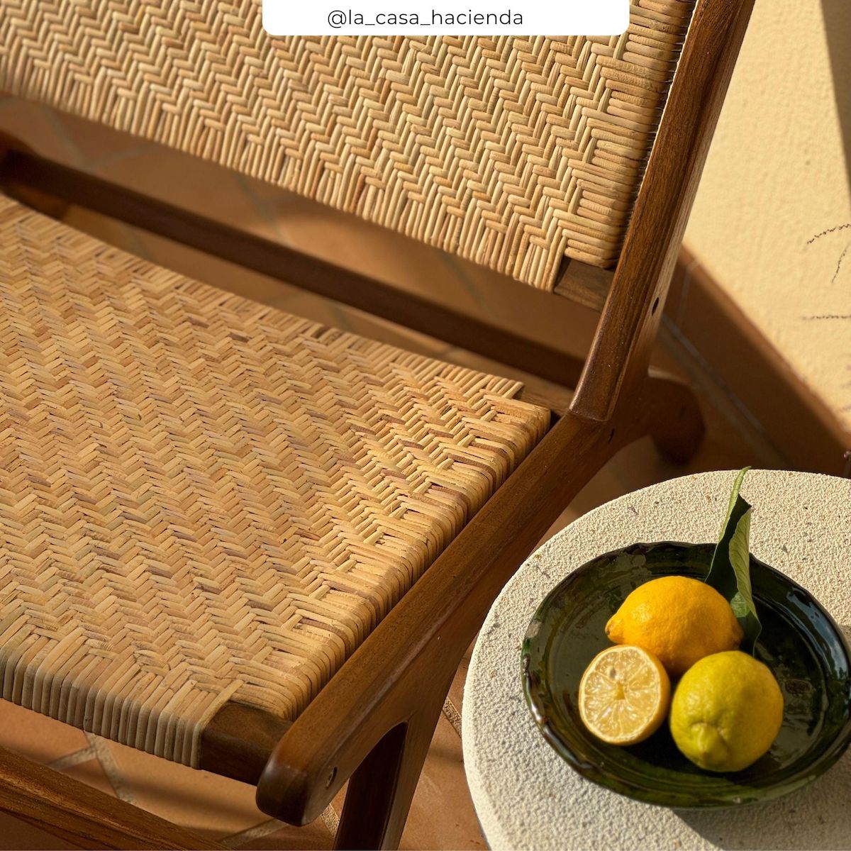 Rendez vous déco Fauteuil en teck et tressage cannage en rotin - Kilka