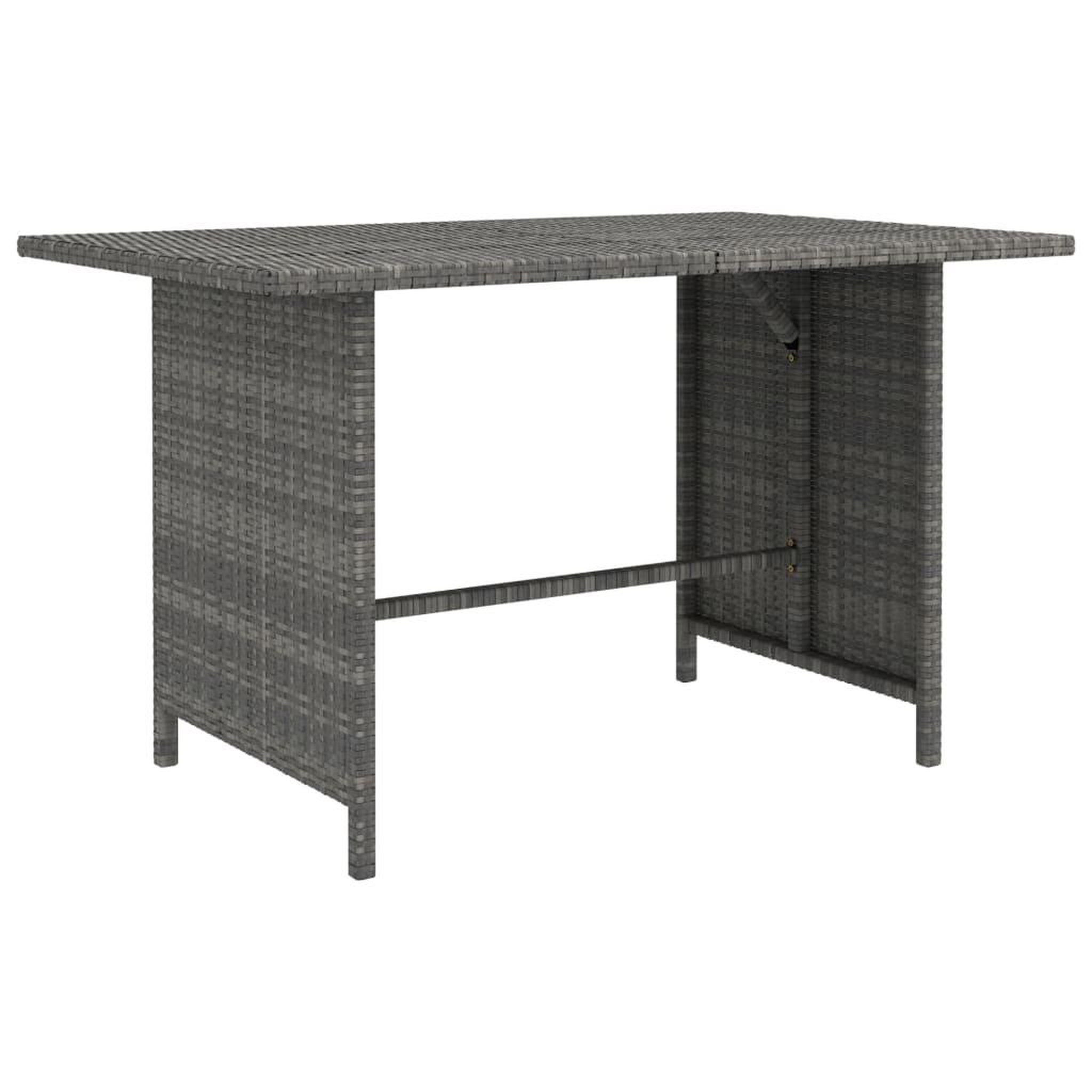 Voir la diapositive 3 : VIDAXL Salon de jardin 10 pcs avec coussins Resine tressee Gris