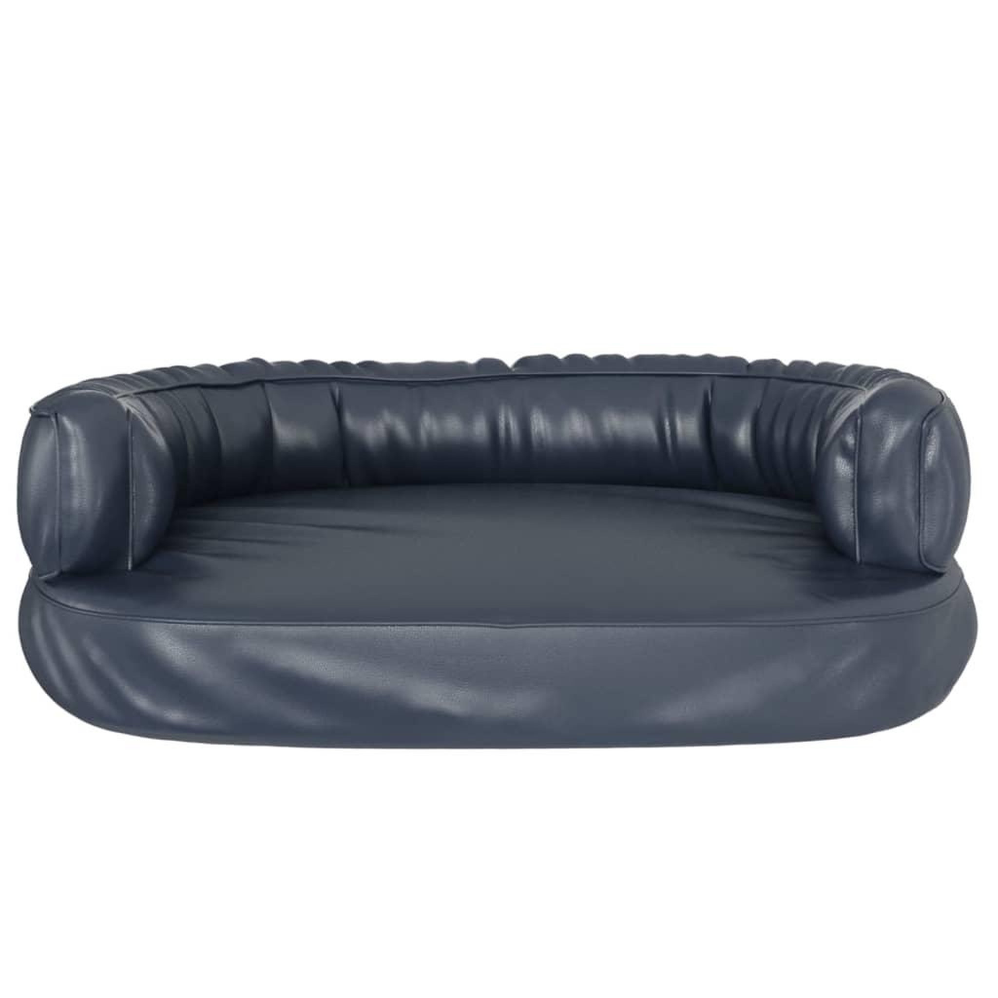 Voir la diapositive 4 : VIDAXL Lit pour chien ergonomique Mousse Bleu fonce 60x42cm Similicuir