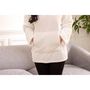 Voir la diapositive 4 : ATMOSPHERA Plaid Sweat Imitation Fourrure  Teddy  70x106cm Blanc