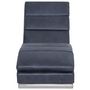Voir la diapositive 5 : VIDAXL Chaise longue Gris Similicuir daim