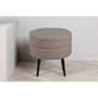 Voir la diapositive 3 : Venture Home Venture Home Pouf Pot 40x40x40 cm Teddy Beige et noir