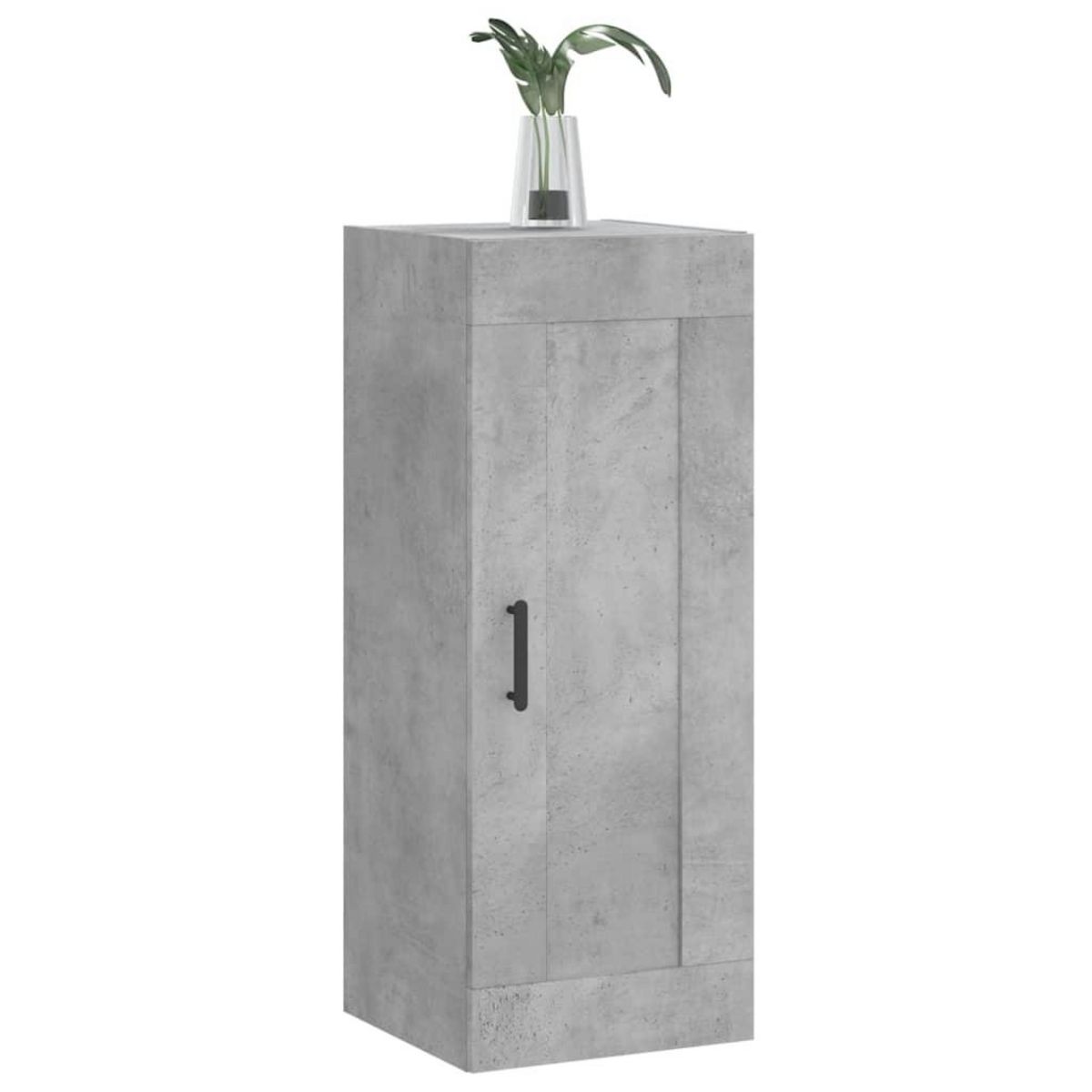 VIDAXL Armoire murale gris beton 34,5x34x90 cm bois d'ingenierie