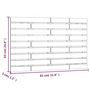 Voir la diapositive 6 : VIDAXL Tete de lit murale Blanc 81x3x63 cm Bois massif de pin
