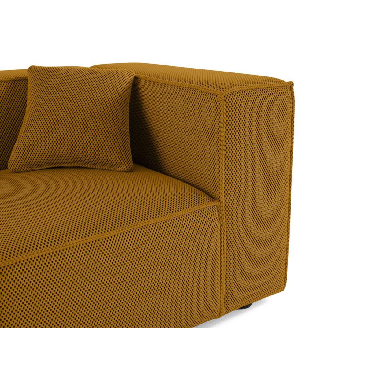 LISA DESIGN Arty - module d'assise droit - en tissu mailles 3d