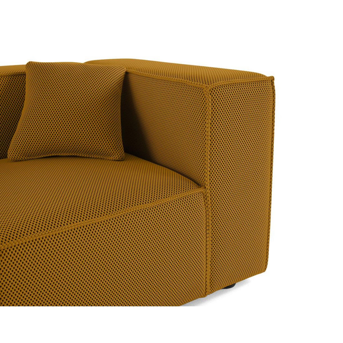 LISA DESIGN Arty - module d'assise droit - en tissu mailles 3d