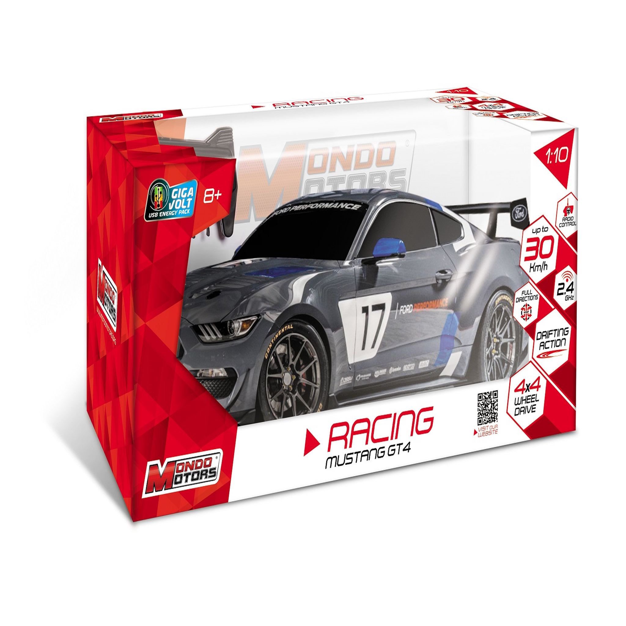 Voir la diapositive 4 : MONDO Racing Ford Mustang GT4 radiocommandée 1/10ème 2.4 GHz
