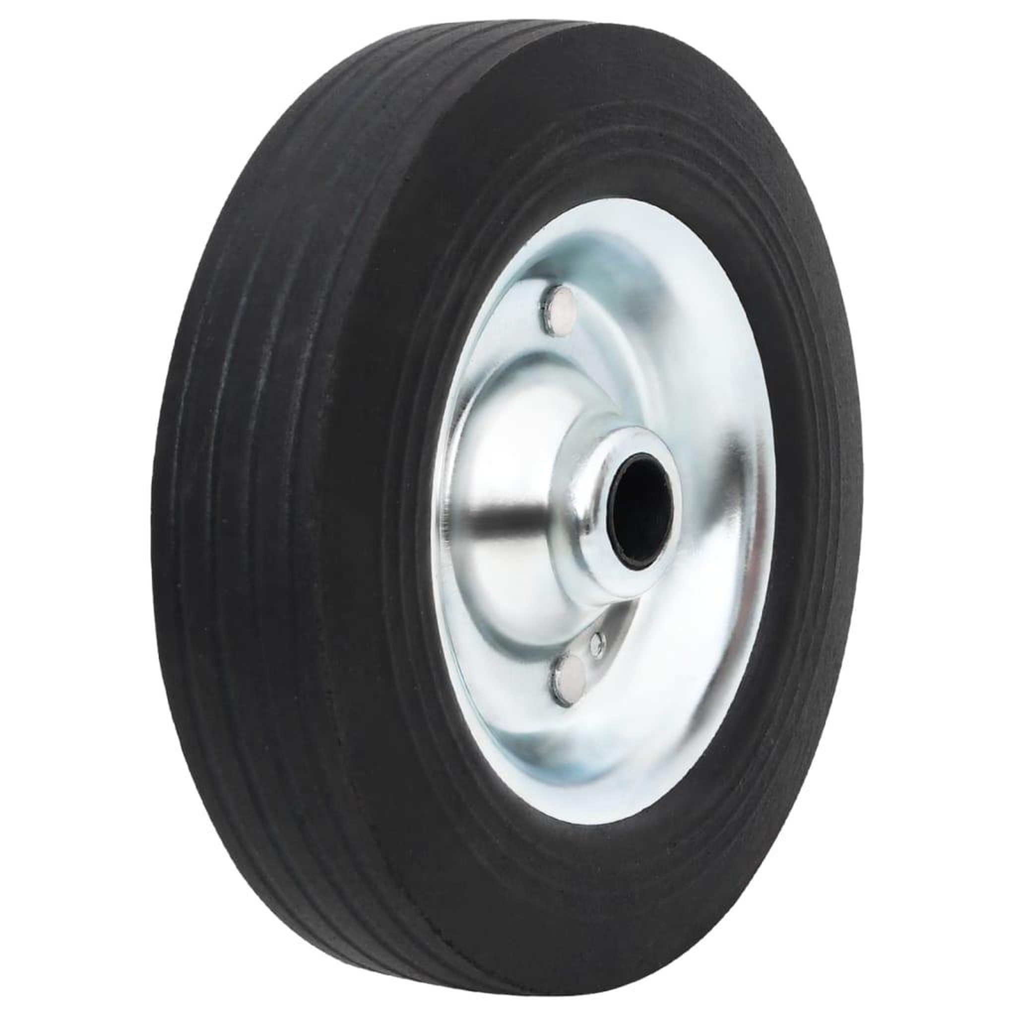 VIDAXL Roue de jauge Ø20x5 cm caoutchouc solide et acier