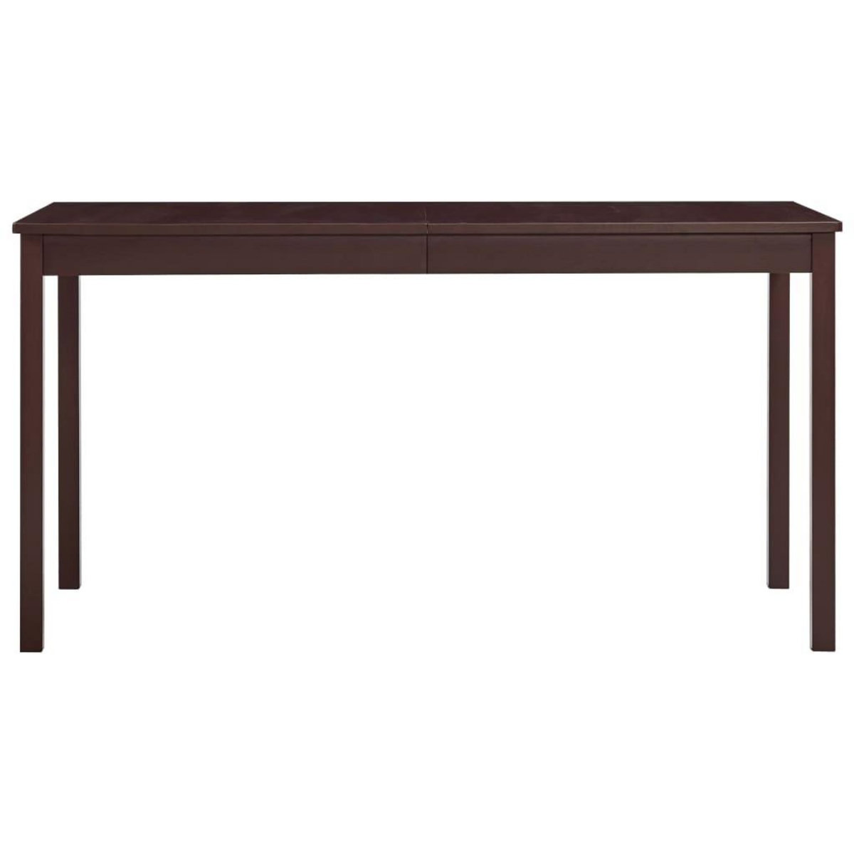 VIDAXL Table a manger Marron fonce 140x70x73 cm Bois de pin