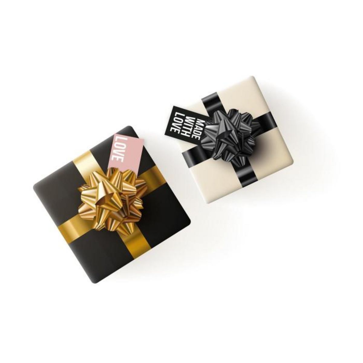 Paris Prix Lot de 10 Étiquettes Cadeaux  Festif  10cm Noir