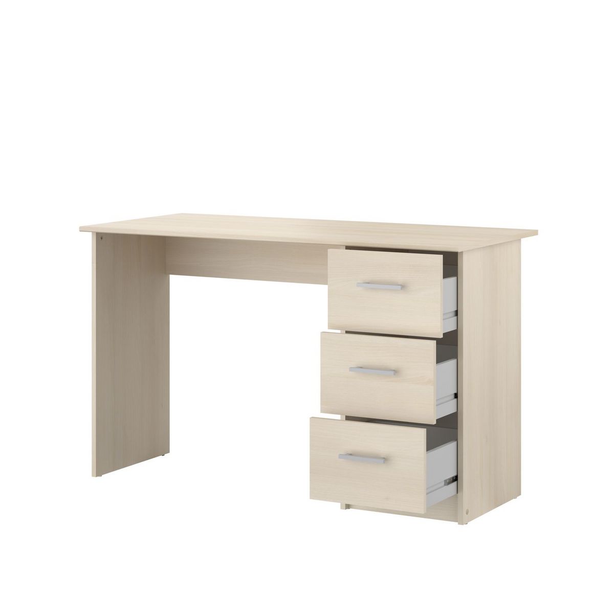 Bureau enfant droit 3 tiroirsL121 x H74 x P55cm STUDY