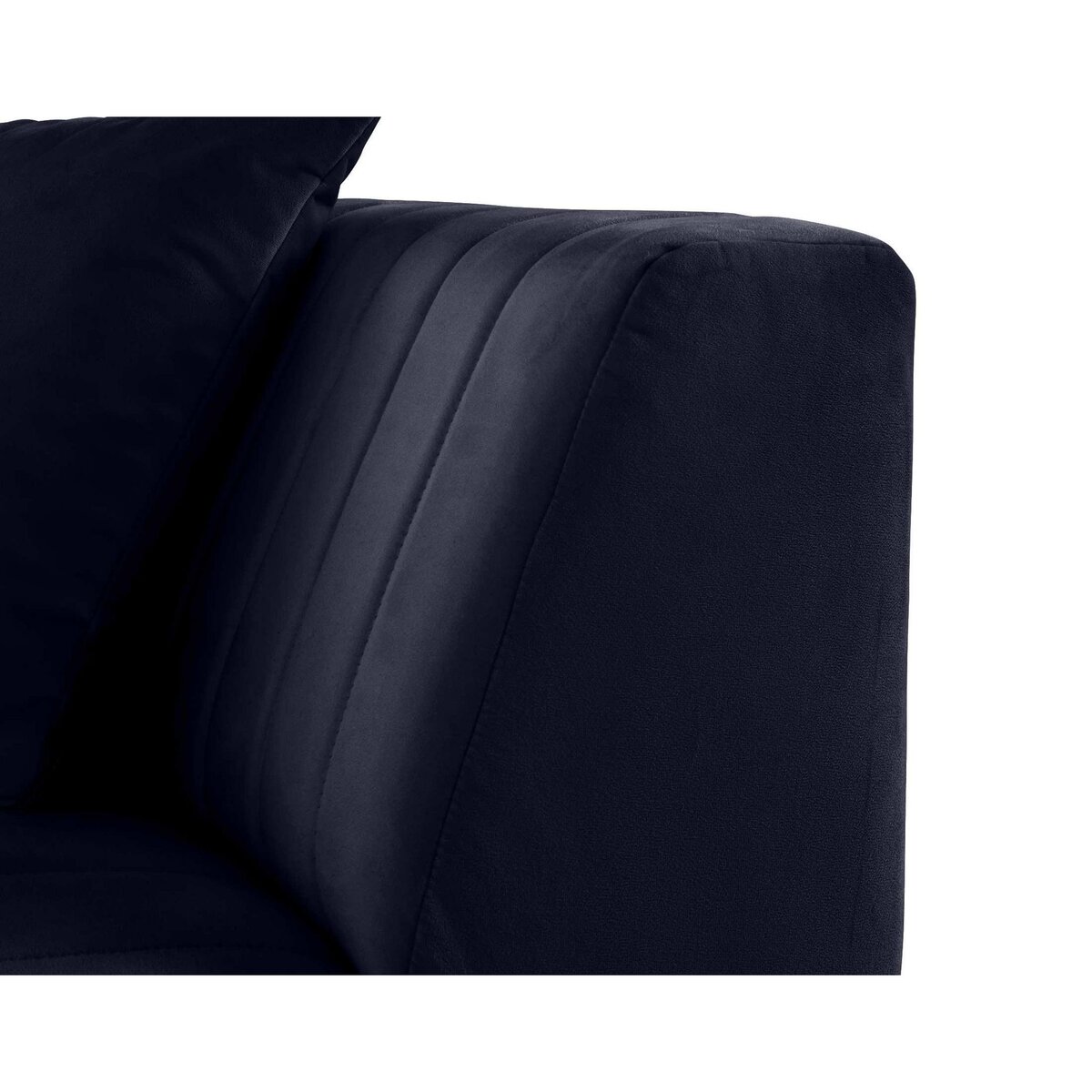 LISA DESIGN Nova - module d'assise d'angle réversible - en velours